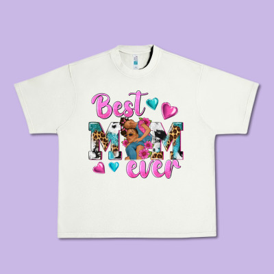 Best Mom Ever Afro Woman Urban Heavy Tee Designed By Texasbilliewilder