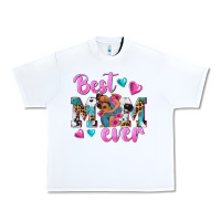 White Best Mom Ever Afro Woman Urban Heavy Tee - texasbilliewilder