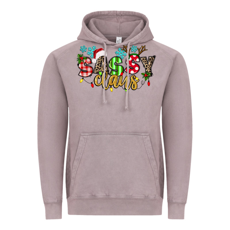Sassy Claus Vintage Hoodie by texasbilliewilder | Teevron