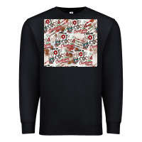 Black hot cocoa christmas cheer pattern Premium Sweatshirt - CowhideDigitalArt