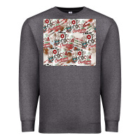 Charcoal Heather hot cocoa christmas cheer pattern Premium Sweatshirt - CowhideDigitalArt