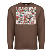 Chestnut hot cocoa christmas cheer pattern Premium Sweatshirt - CowhideDigitalArt