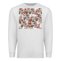 Oatmeal Heather hot cocoa christmas cheer pattern Premium Sweatshirt - CowhideDigitalArt