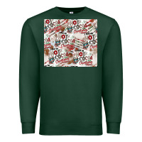 Sports Green hot cocoa christmas cheer pattern Premium Sweatshirt - CowhideDigitalArt