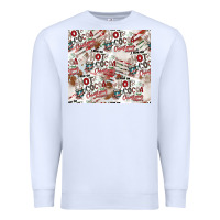 White hot cocoa christmas cheer pattern Premium Sweatshirt - CowhideDigitalArt