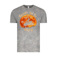 Cloud Rock Halloween Witch On Motorcycle Cat & Moon Salem Witch Trials Premium Vintage Tee - trangStudio