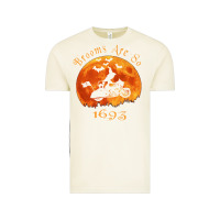 Vintage Arctic Halloween Witch On Motorcycle Cat & Moon Salem Witch Trials Premium Vintage Tee - trangStudio