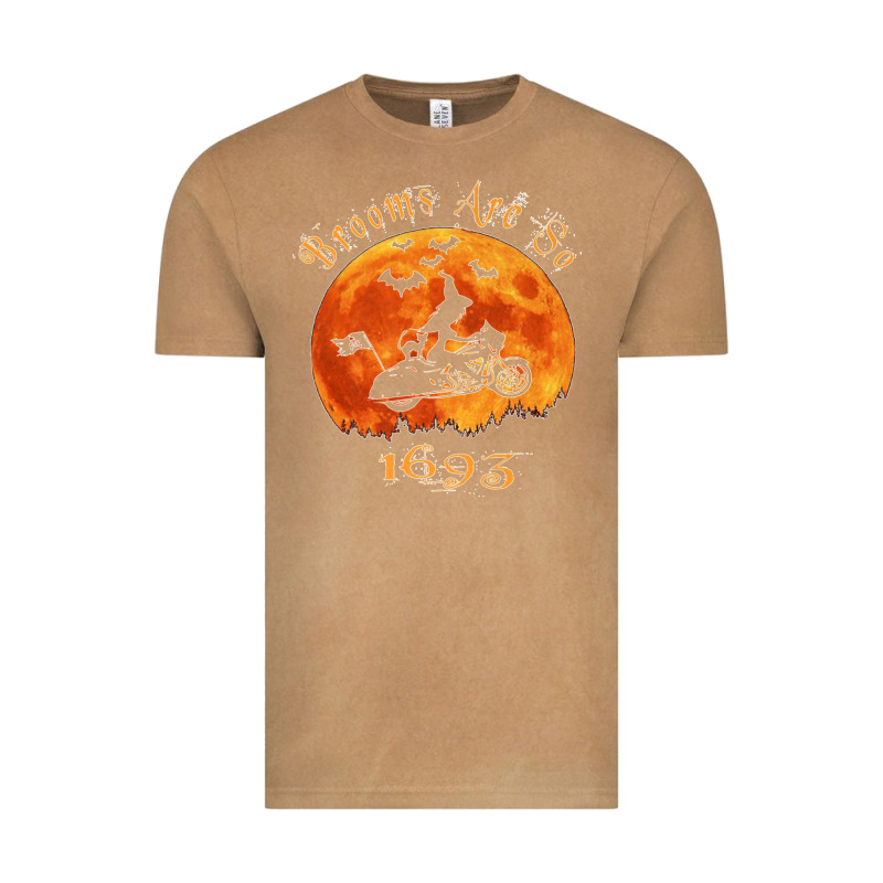 Halloween Witch On Motorcycle Cat & Moon Salem Witch Trials Premium Vintage Tee by trangStudio | Teevron