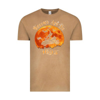 Vintage Camel Halloween Witch On Motorcycle Cat & Moon Salem Witch Trials Premium Vintage Tee - trangStudio