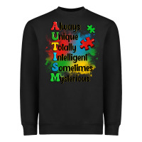 Black always unique autism Heavyweight Sweatshirt - OliviaCreatesArt