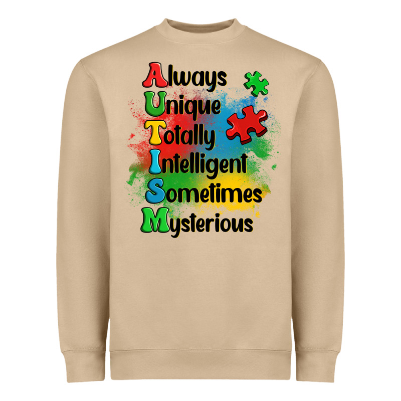 Always Unique Autism Heavyweight Sweatshirt by OliviaCreatesArt | Teevron