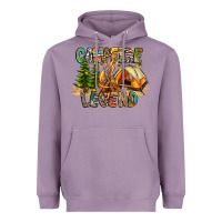 Lavender Campfire Legend Heavyweight Hoodie - CowhideDigitalArt