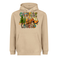 Mushroom Campfire Legend Heavyweight Hoodie - CowhideDigitalArt
