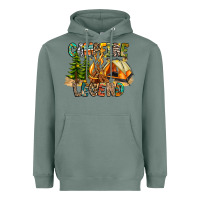 Sage Campfire Legend Heavyweight Hoodie - CowhideDigitalArt