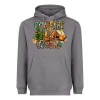Storm Campfire Legend Heavyweight Hoodie - CowhideDigitalArt
