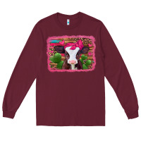 Burgundy valentines day baby calf Long Sleeve Tee - Jasminsmagicworld