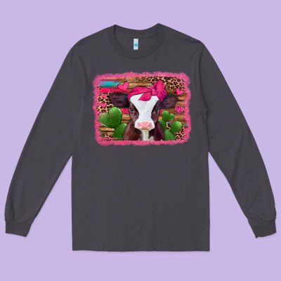 Valentines Day Baby Calf Long Sleeve Tee Designed By Jasminsmagicworld