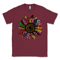 Burgundy Cheetah Christmas Sunflower Classic Tee - Bettercallsaul