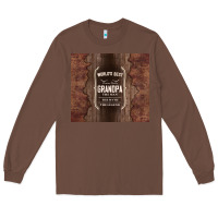 Chestnut world's best grandpa Long Sleeve Tee - TumblerDesignByShophia