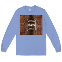 Colony Blue world's best grandpa Long Sleeve Tee - TumblerDesignByShophia