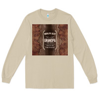 Mushroom world's best grandpa Long Sleeve Tee - TumblerDesignByShophia