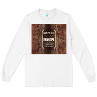White world's best grandpa Long Sleeve Tee - TumblerDesignByShophia