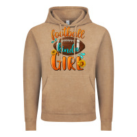 Vintage Coffee Football kinda Girl Vintage Hoodie - NancyCooperArtShop