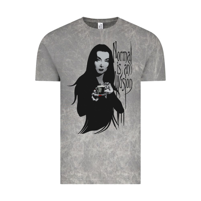 Normal Is An Illusion - Morticia Addams Vintage Tee by trangStudio | Teevron