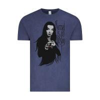 Vintage Denim Normal Is An Illusion - Morticia Addams Vintage Tee - trangStudio