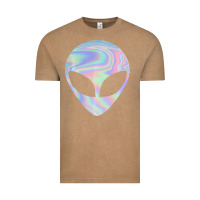 Vintage Coffee Alien Head Colorful Laser Ufo Sighting Believe Area 51 Vintage Tee - trangStudio