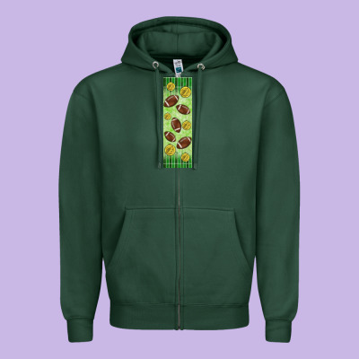 American Football With Lightning Bolt  Pen Wrap Zipper Hoodie Designed By Bundleandbundleshop