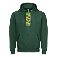 Sports Green american football with lightning bolt  pen wrap Zipper Hoodie - BundleAndBundleShop