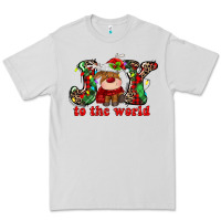 Dove Grey joy to the world christmas deer Premium Tee - MaliasSmallBusiness