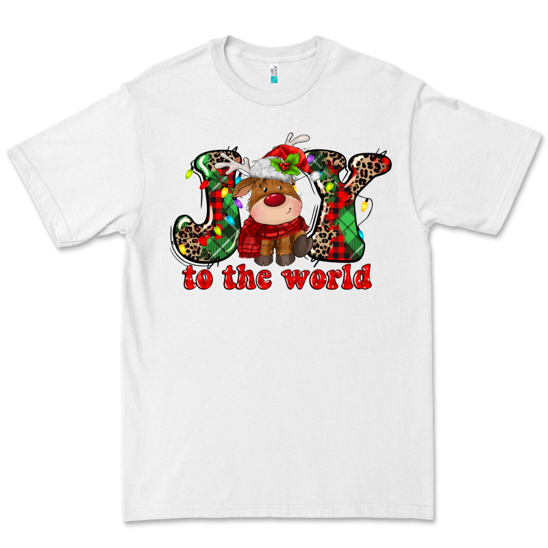 Joy To The World Christmas Deer Premium Tee by MaliasSmallBusiness | Teevron