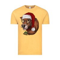 Vintage Mustard christmas glasses heifer Vintage Tee - RanaPortraitStore
