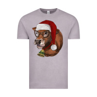 Vintage Zinc christmas glasses heifer Vintage Tee - RanaPortraitStore