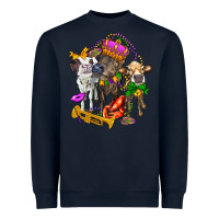 Navy little cows and mardi gras party olivia Heavyweight Sweatshirt - OliviaCreatesArt