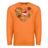Carrot love Christmas  heart Premium Sweatshirt - CowhideDigitalArt