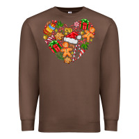 Chestnut love Christmas  heart Premium Sweatshirt - CowhideDigitalArt
