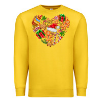 Lemon love Christmas  heart Premium Sweatshirt - CowhideDigitalArt