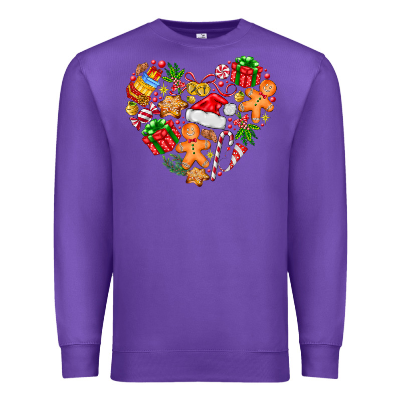 Love Christmas  Heart Premium Sweatshirt by CowhideDigitalArt | Teevron