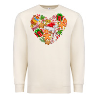 Sandshell love Christmas  heart Premium Sweatshirt - CowhideDigitalArt