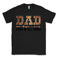 Black Dad Fixer Of All Things Classic Tee - LillyAllenDesigns