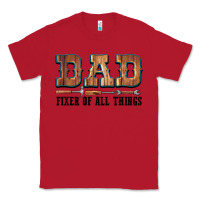 Red Dad Fixer Of All Things Classic Tee - LillyAllenDesigns