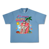 Pebble Blue Always salty Urban Heavy Tee - NancyCooperArtShop