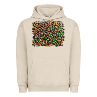 Pigment French Oak leopard with green glitter Urban Hoodie - Artiststas