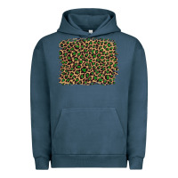 Pigment Midnight Navy leopard with green glitter Urban Hoodie - Artiststas