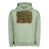 Pigment Oil Green leopard with green glitter Urban Hoodie - Artiststas