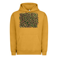 Pigment Peanut Butter leopard with green glitter Urban Hoodie - Artiststas