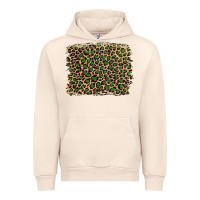 Sandshell leopard with green glitter Urban Hoodie - Artiststas